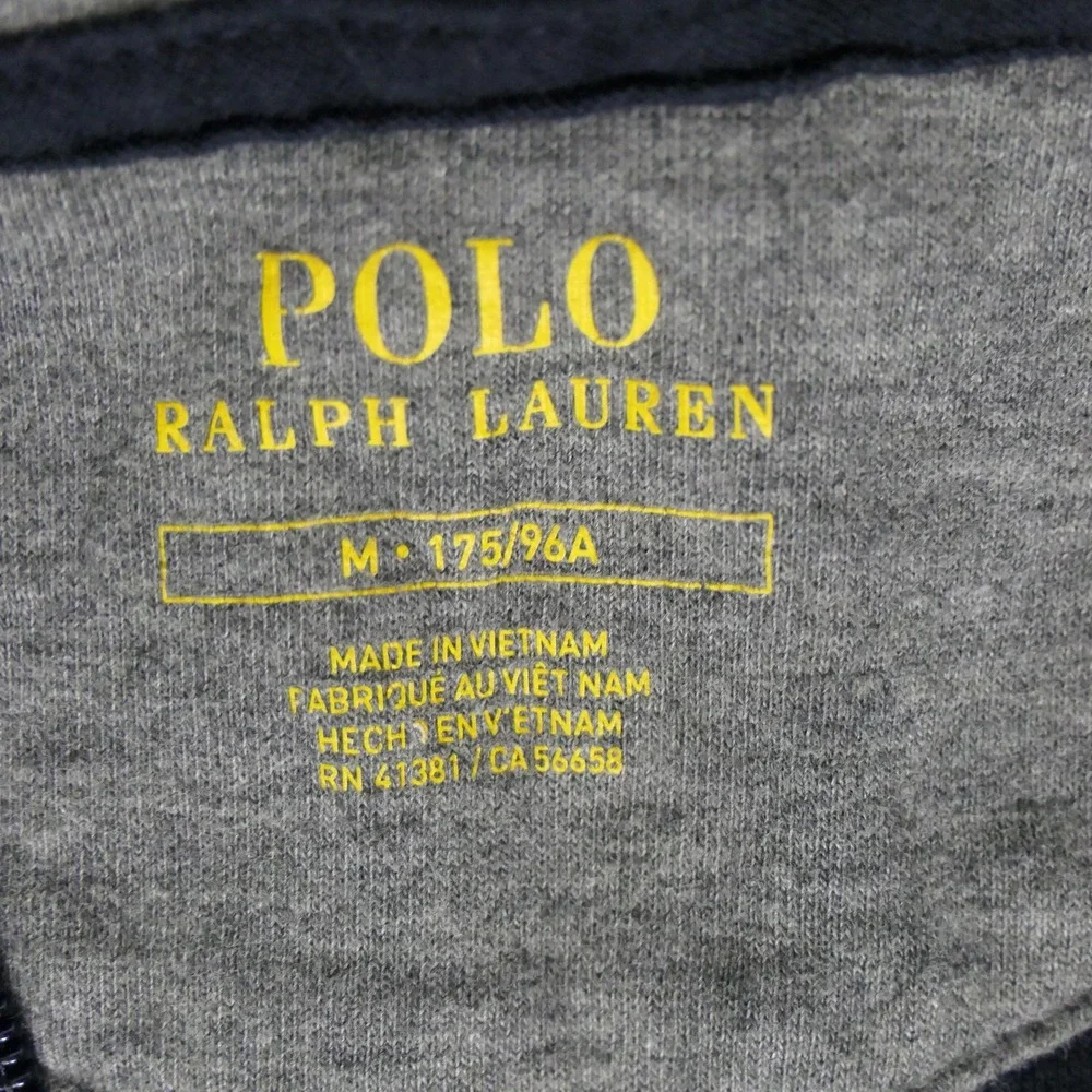 Polo Ralph Lauren Mens Pullover M Navy 1/4 Zip Preppy Quiet Luxury 710680863001